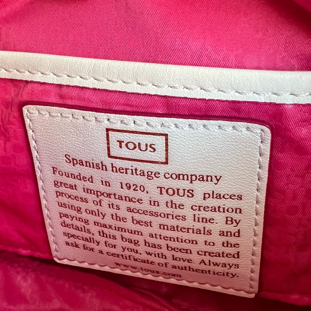 Tous Crossbody Bag - Multicolored Monogram Canvas - White Leather - - Picture 5 of 13